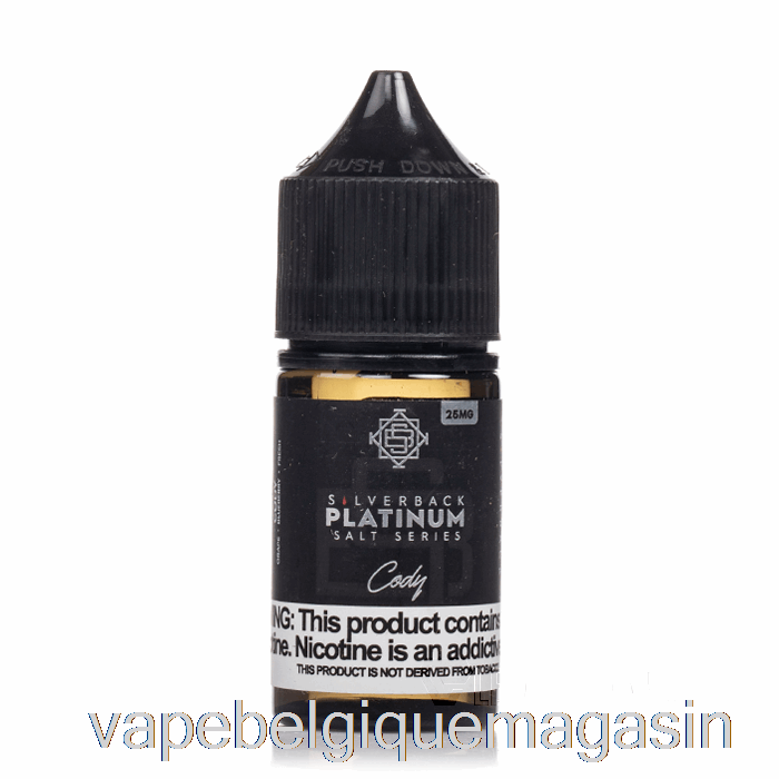 Vape Juice Cody - Sels De La Série Silverback Platinum - 30 Ml 25 Mg